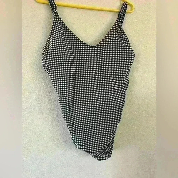 Women’s black and white gingham bathing suit size XL - Picture 1 of 4